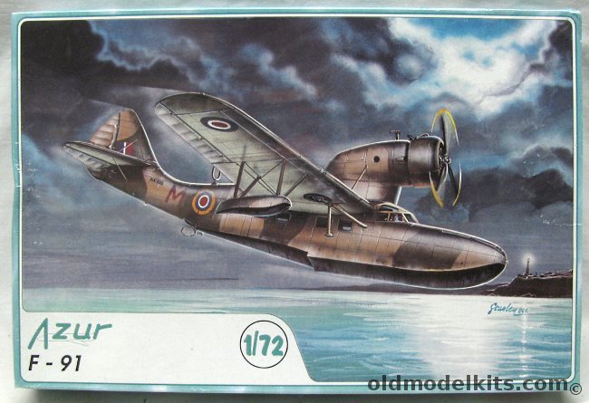 Azur 1/72 F-91 Flying Boat - RAF Heliopolis In Egypt 1942 / Spanish Civil War Nationalist Air force Deben April 1939 - (Fairchild 91 A-942) - BAGGED, 019 plastic model kit
